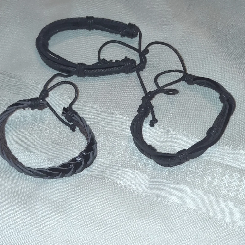 3 Brown Bracelets